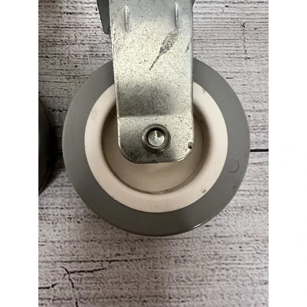 117258 x 2 IKEA Carter Grey‎ Wheels with White Interior